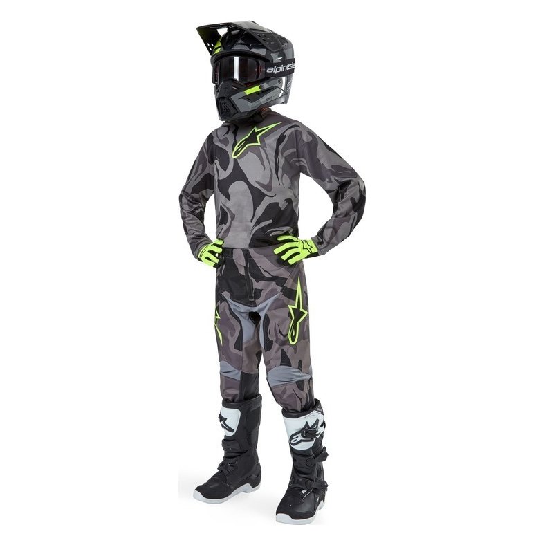 Alpinestars Youth Racer Tactical Pant Cast Gray Camo Magnet