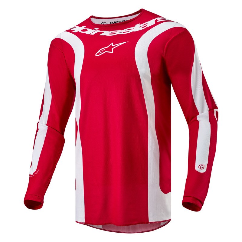 Fluid Lurv Jersey Mars Red White — Clear Out at Lismore Motorcycles
