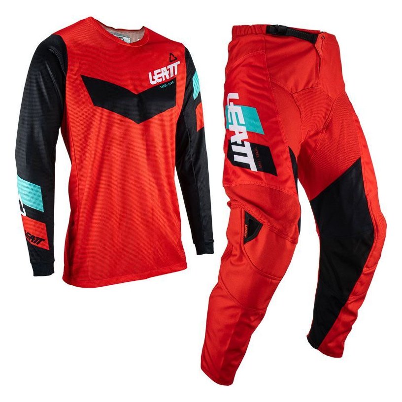 Leatt Ride Kit 3.5 Youth Jersey + Pants Red (2023)