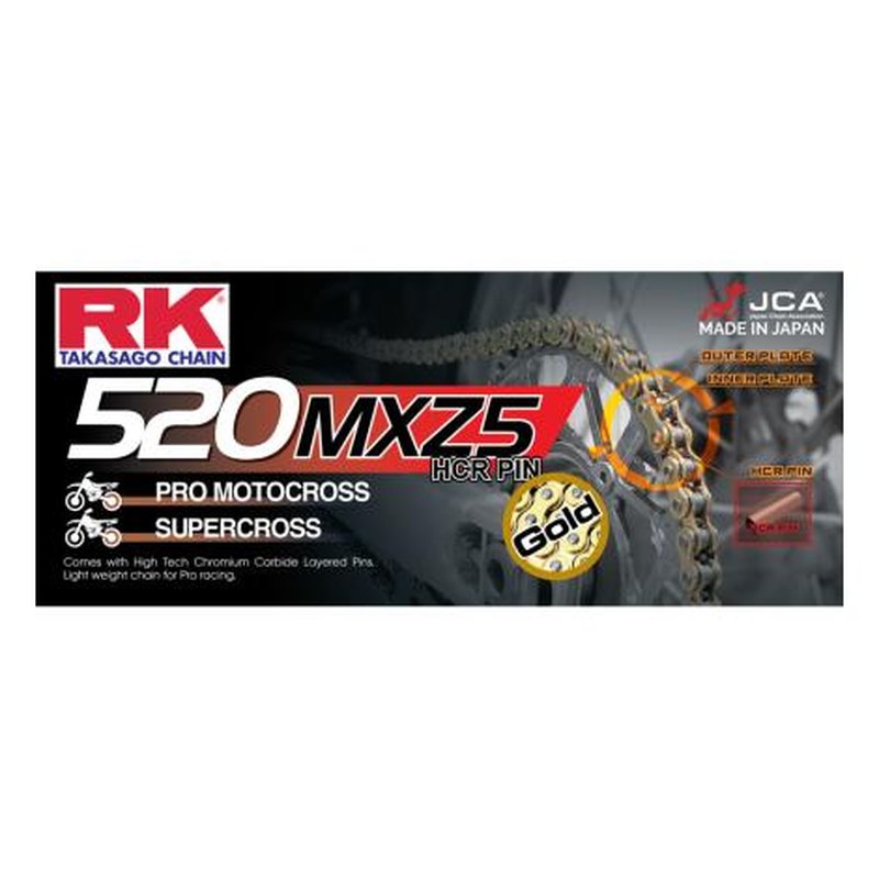 RK Chain Gb520mxz5-120l Gold