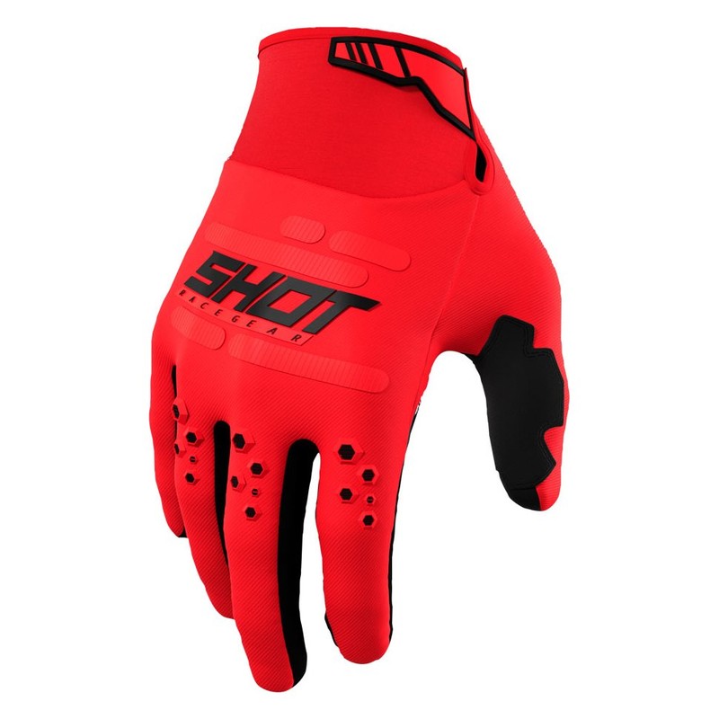 Shot Vision Gloves Red