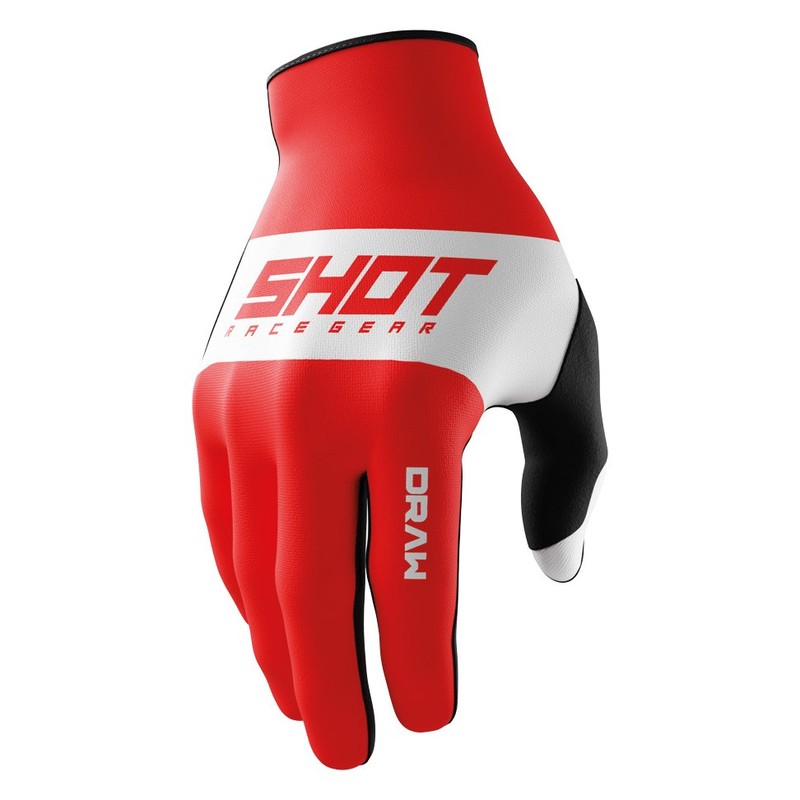 Shot Draw Sky Gloves Red
