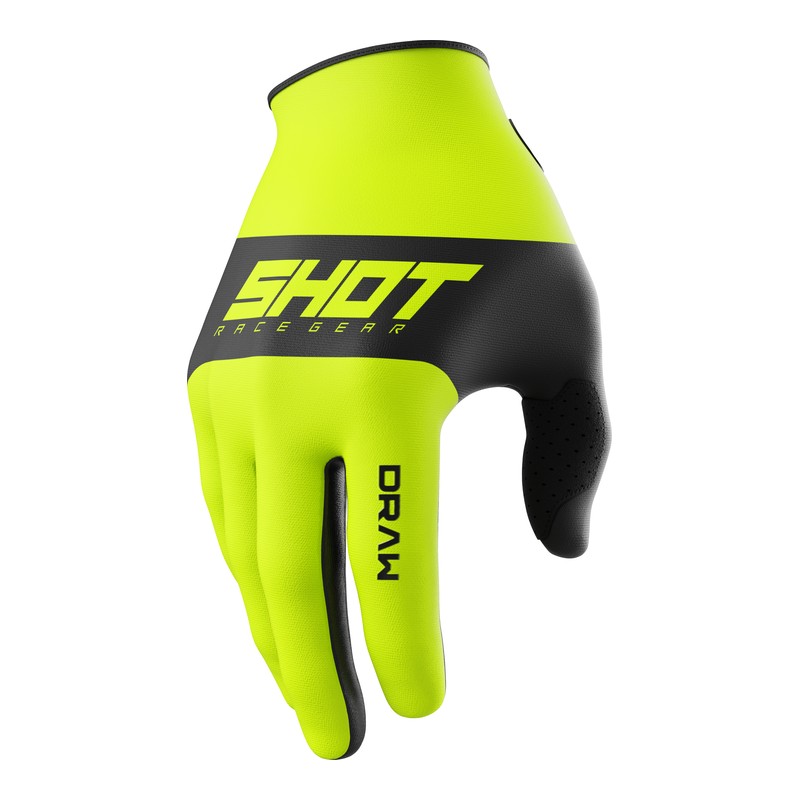 Shot Draw Sky Kids Gloves Neon Yellow