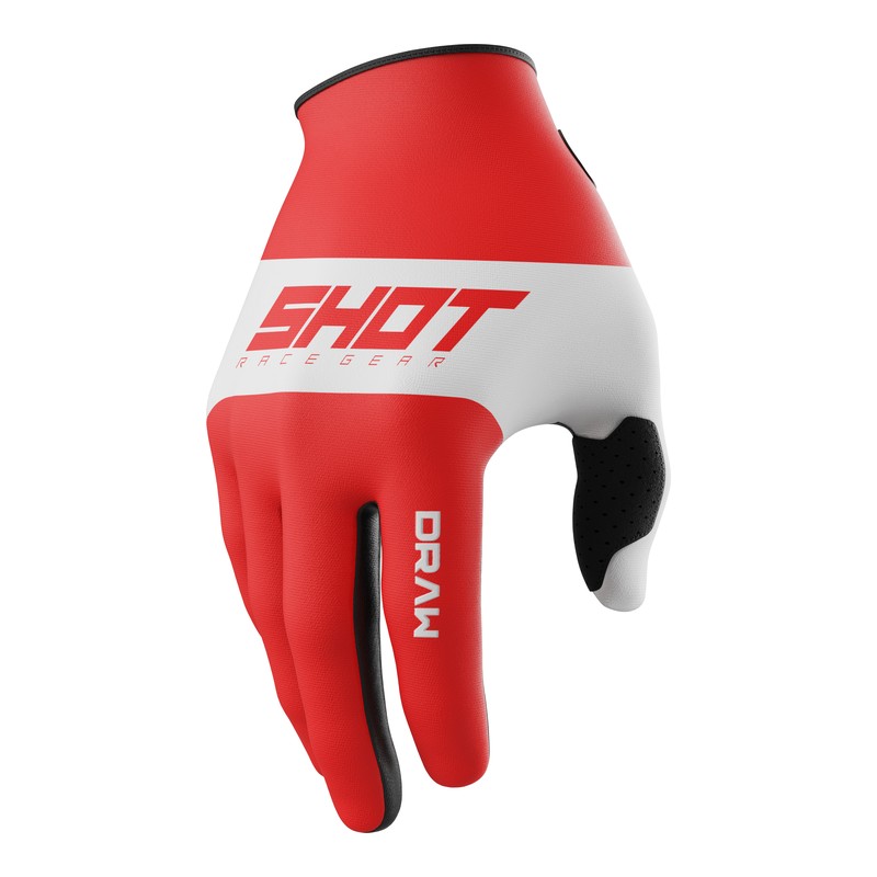 Shot Draw Sky Kids Gloves Red