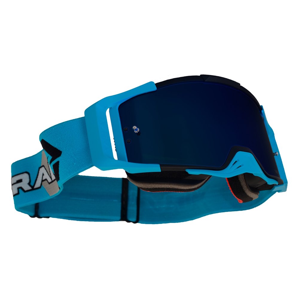 Signature Goggle Black/Cyan Frame Blk/Cy Strap — Clear Out at Lismore Motorcycles
