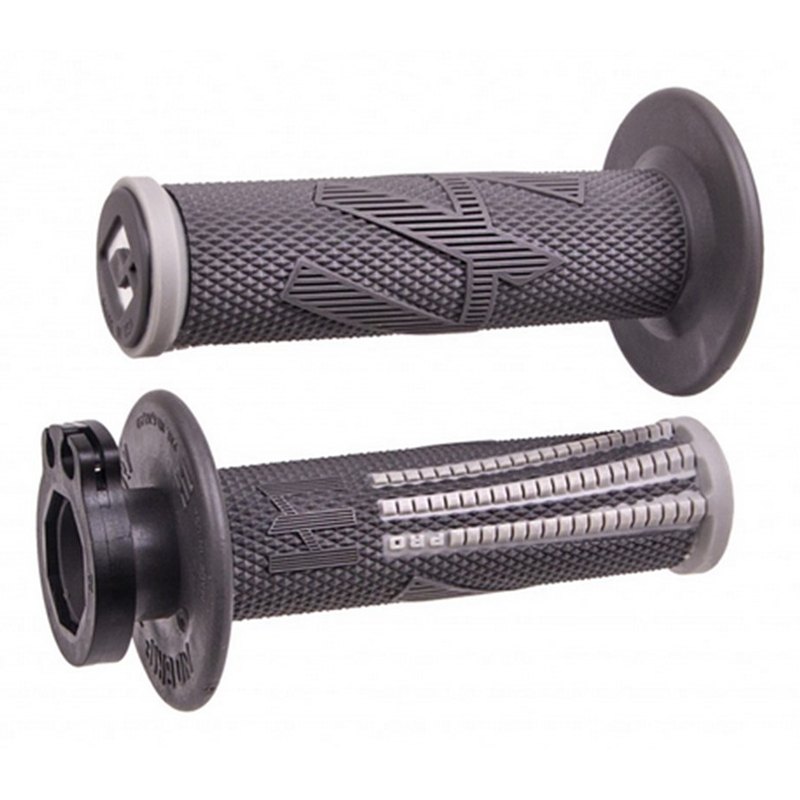 ODI MX V2 Emig Pro Lock On Grip Graphite/Grey 2T / 4T