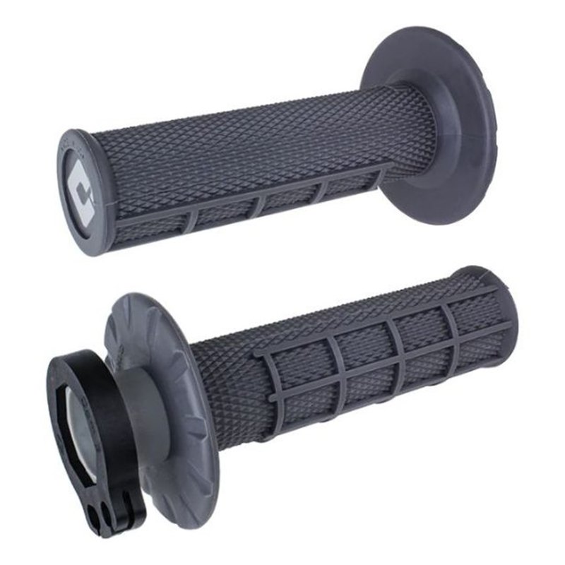 ODI MX Half Waffle Lock On Grip Graphite - 2T / 4T