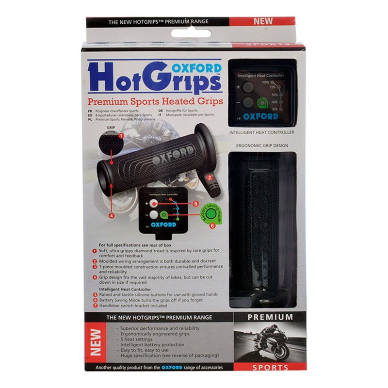Oxford Hot Grips Premium Sports With V8 Switch