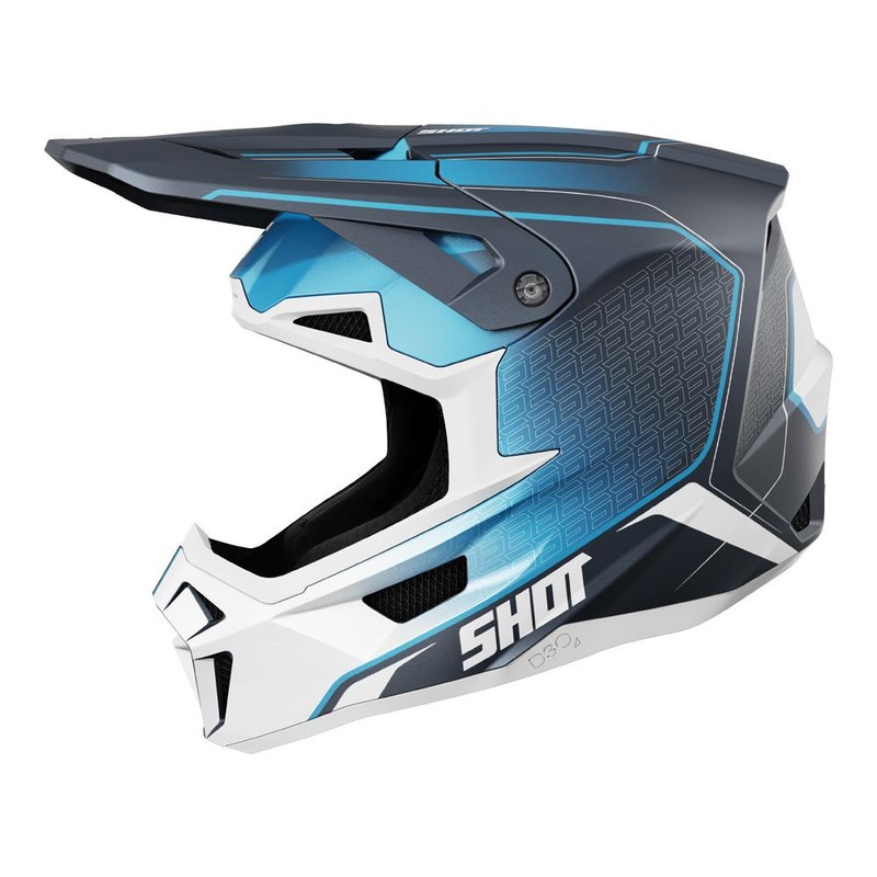 SHOT LITE CHALLENGER HELMET BLUE MATT — Clear Out at Lismore Motorcycles