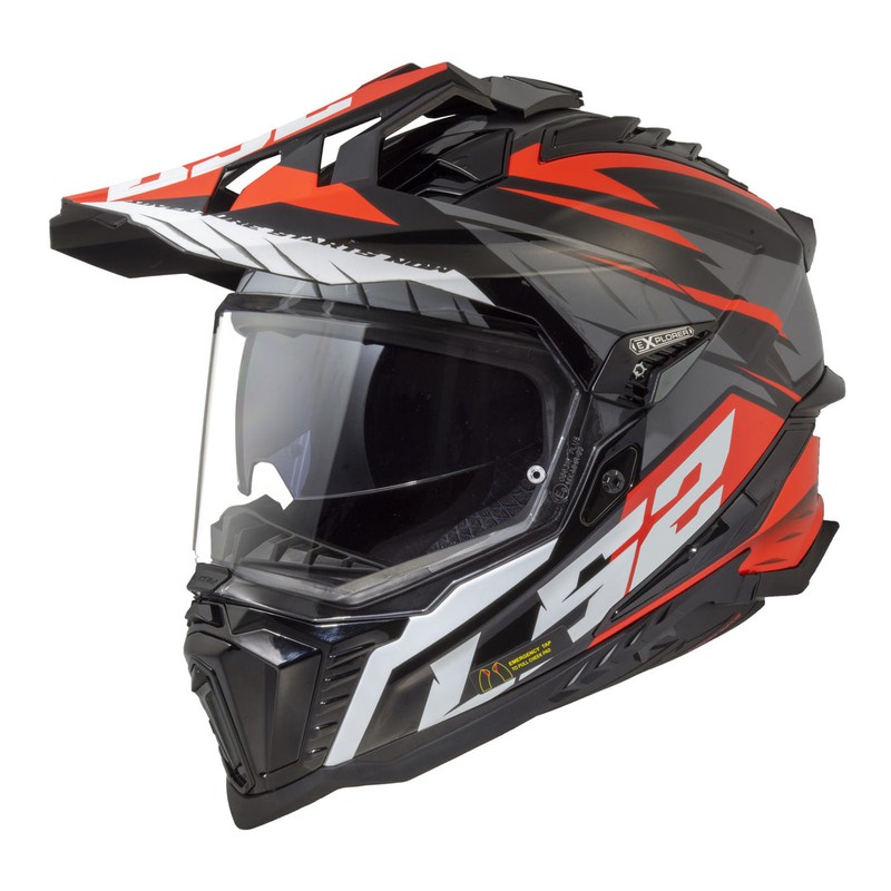 LS2 MX701 EXPLORER SPIRE BLK/TIT/RED 06