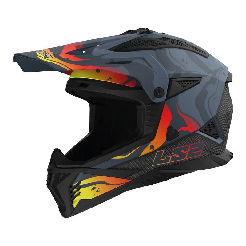 LS2 MX708 FAST II S WASH DRKGREY/RED 06
