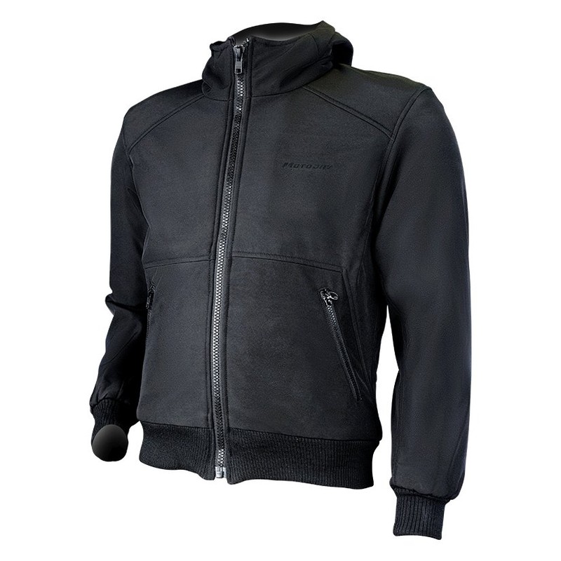 Motodry Hoody Riding Jacket Black