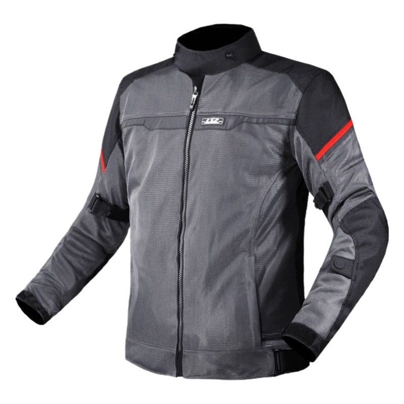 LS2 Riva Mens Jacket Black/Dark Grey/Red