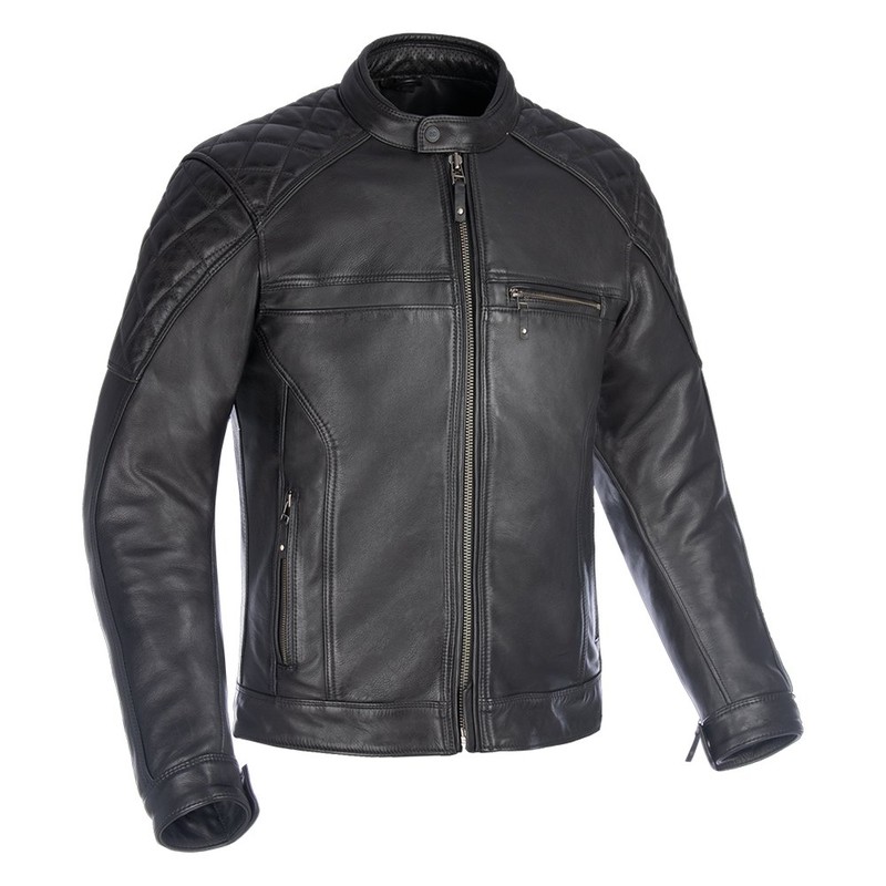 Oxford Route 73 2.0 Leather Jacket Black