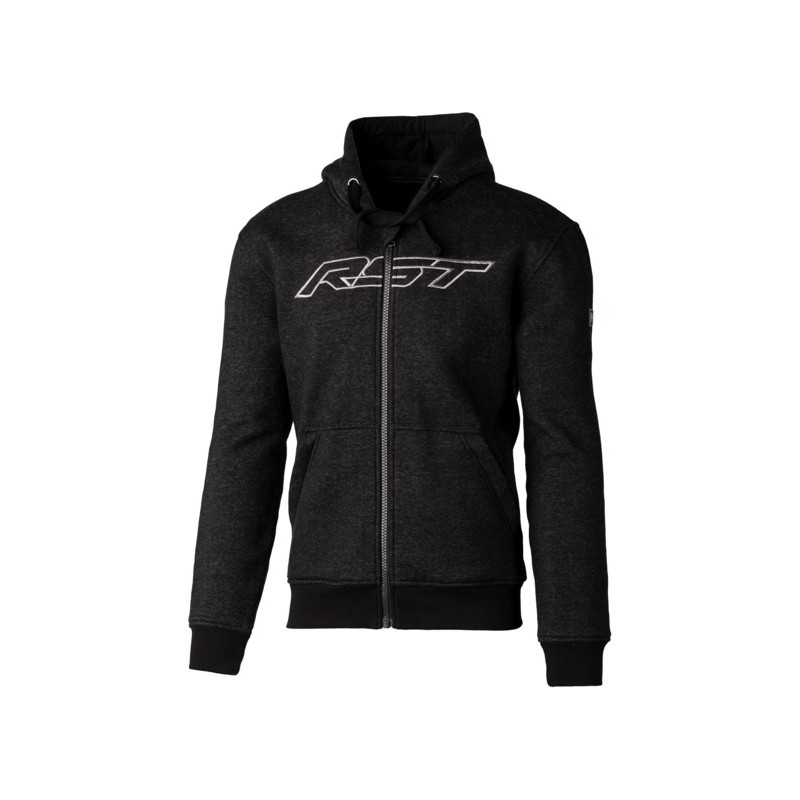 RST Zip Logo CE Kevlar Hoody Black/Grey