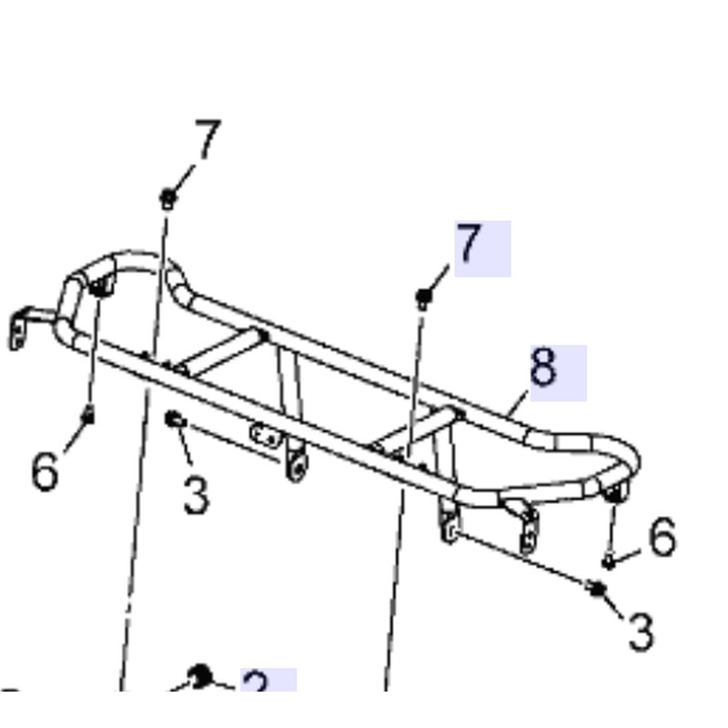 Yamaha Rear Carrier B8W-F4842-00