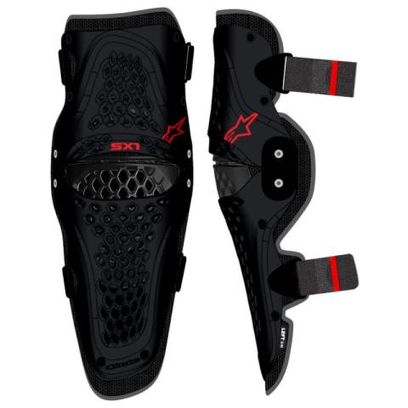 Alpinestars SX1 V2 Knee Protector Black/Red